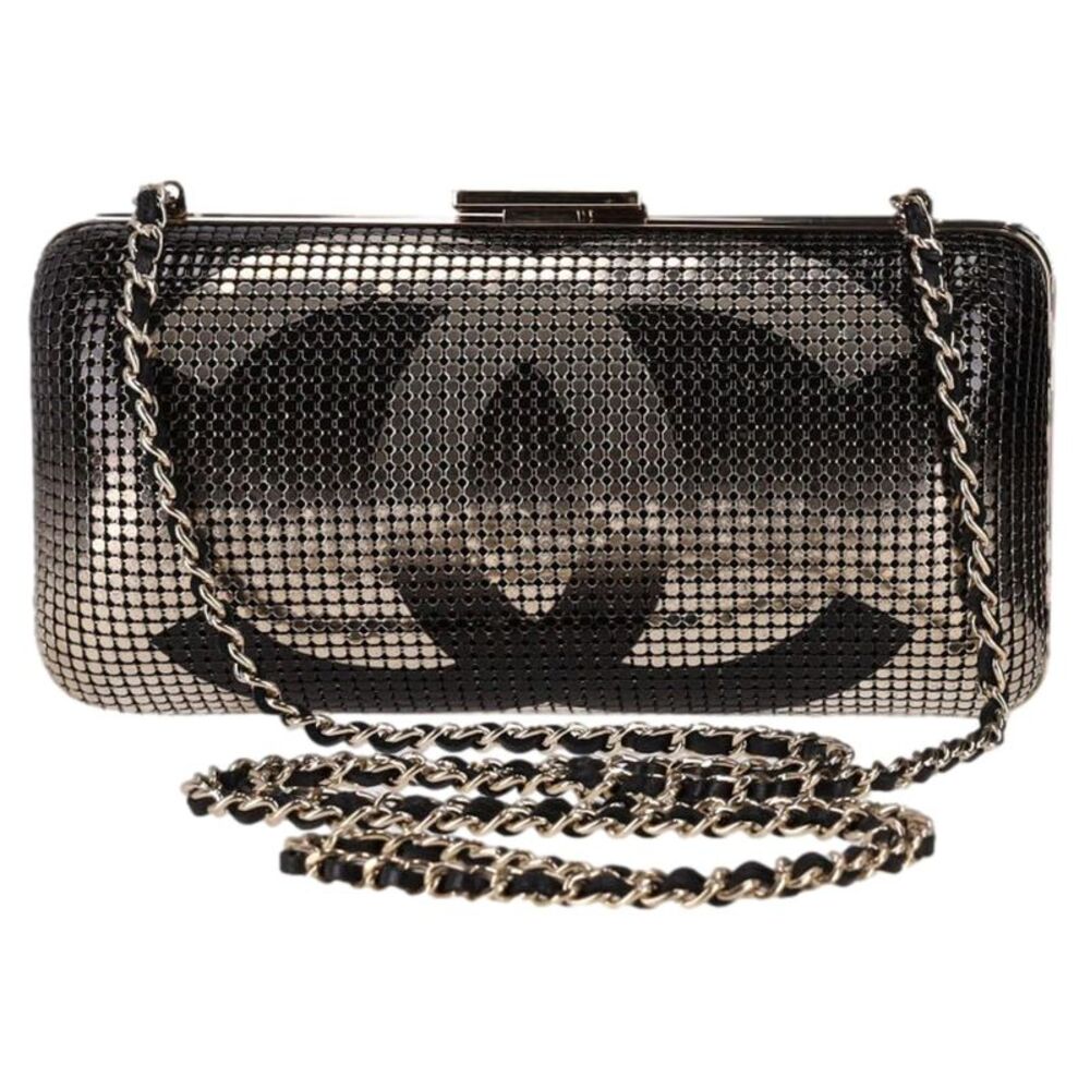 Chanel Chainmail 'CC' Logo Hologram Minaudiere Bag